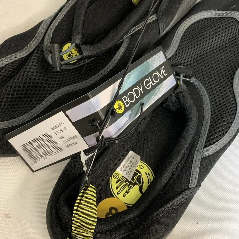 Mens Body Glove Black Water Shoes Size‎ 8.5